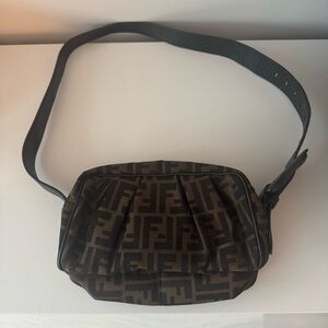 Fendi Brown Belt Bag with Iconic FF Monogram